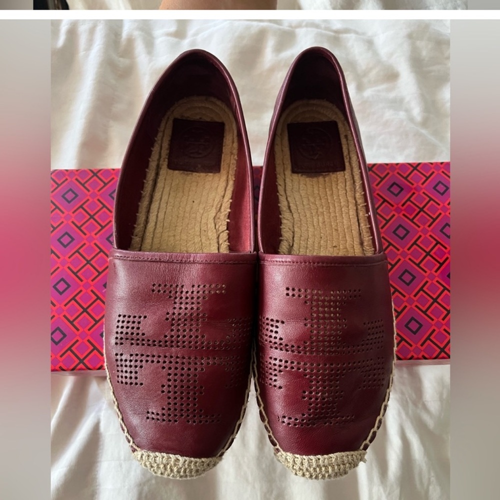 Women's Burgundy Slip-On Shoes